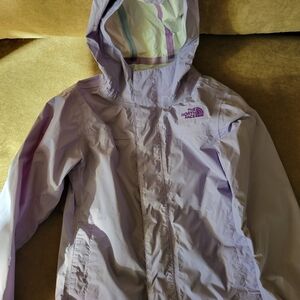 The North Face Girls Lavender Raincoat Size 7/8